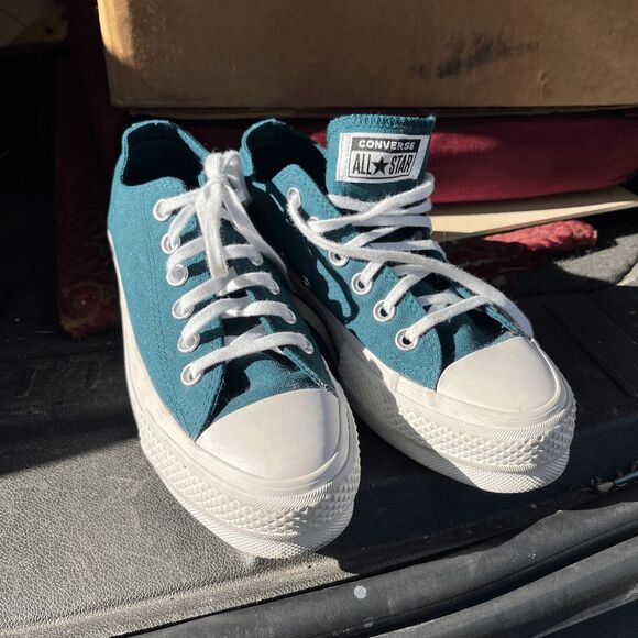 Converse Chuck Taylor All Star Lift Platform Sneakers Teal Size 6 2025 - Picture 5 of 8
